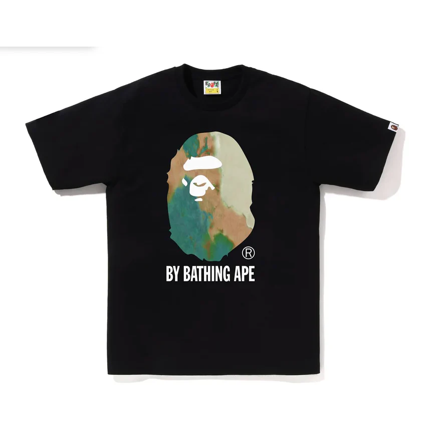 BAPE TIE DYE BY BATHING APE TEE Black Green