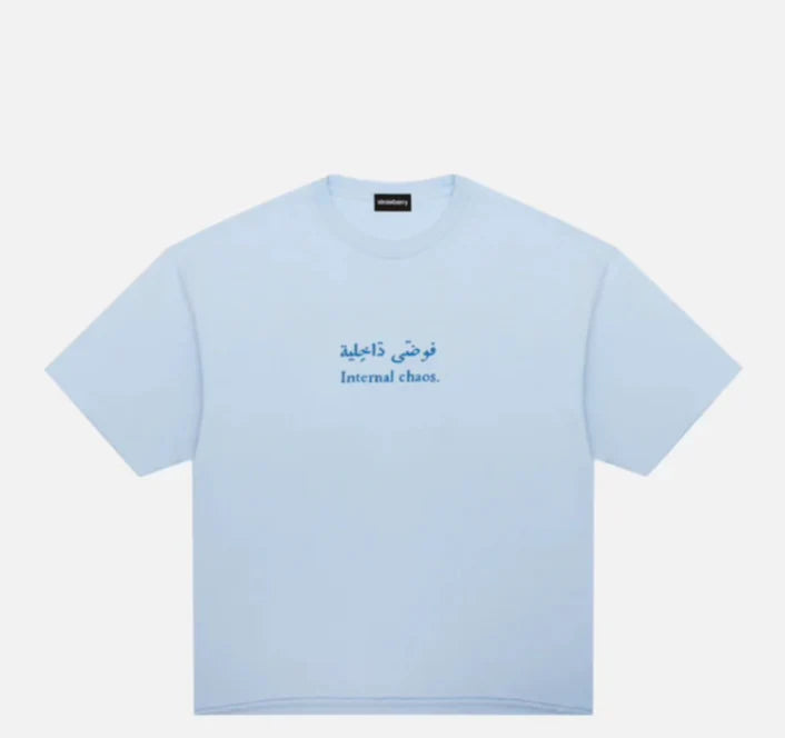 Strawberry Internal Chaos Ice Blue T Shirt