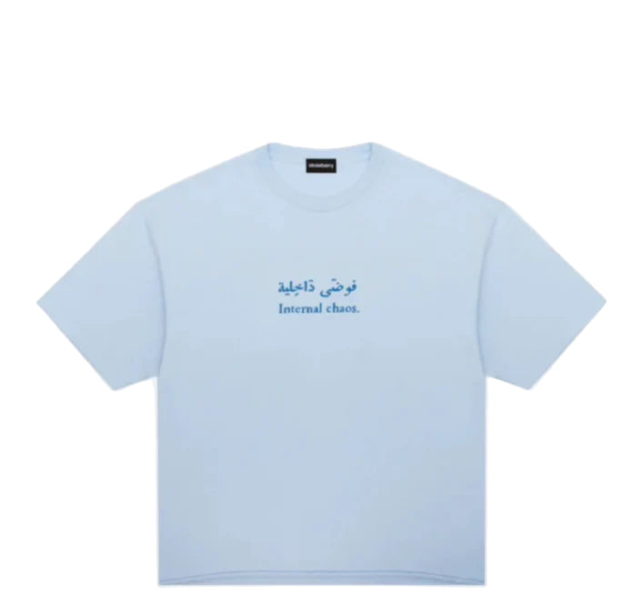 Strawberry Internal Chaos Ice Blue T Shirt-Empxre Boutique