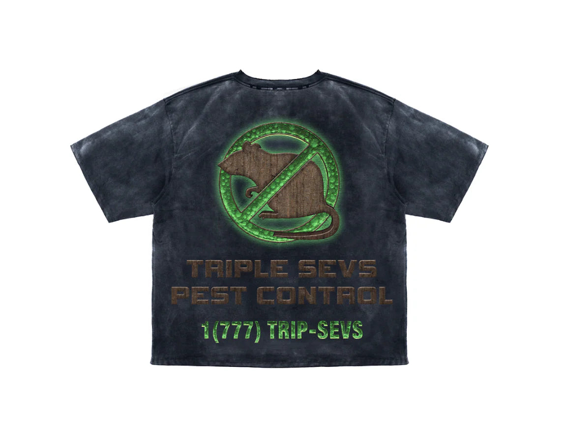 Triple Sevens Rat Poison Tee Black-Empxre Boutique