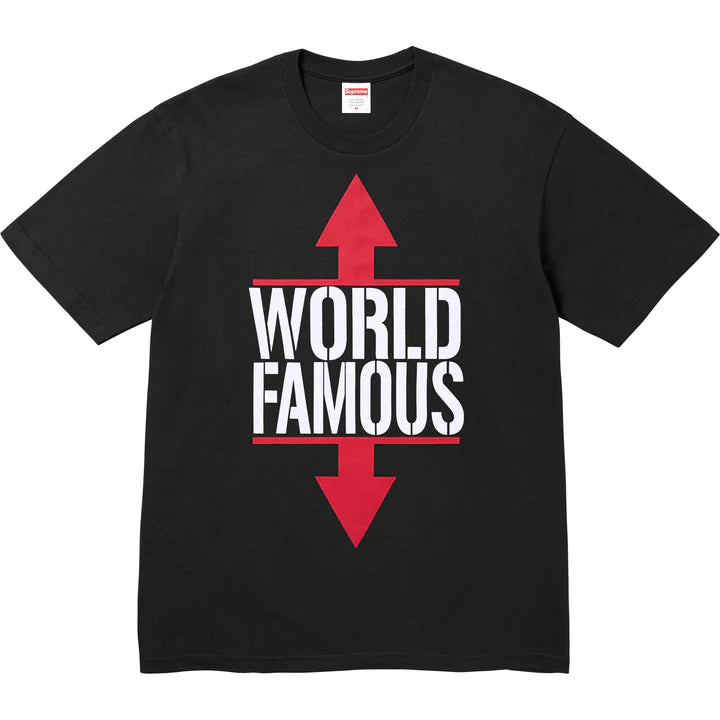 Supreme World Famous Tee Black