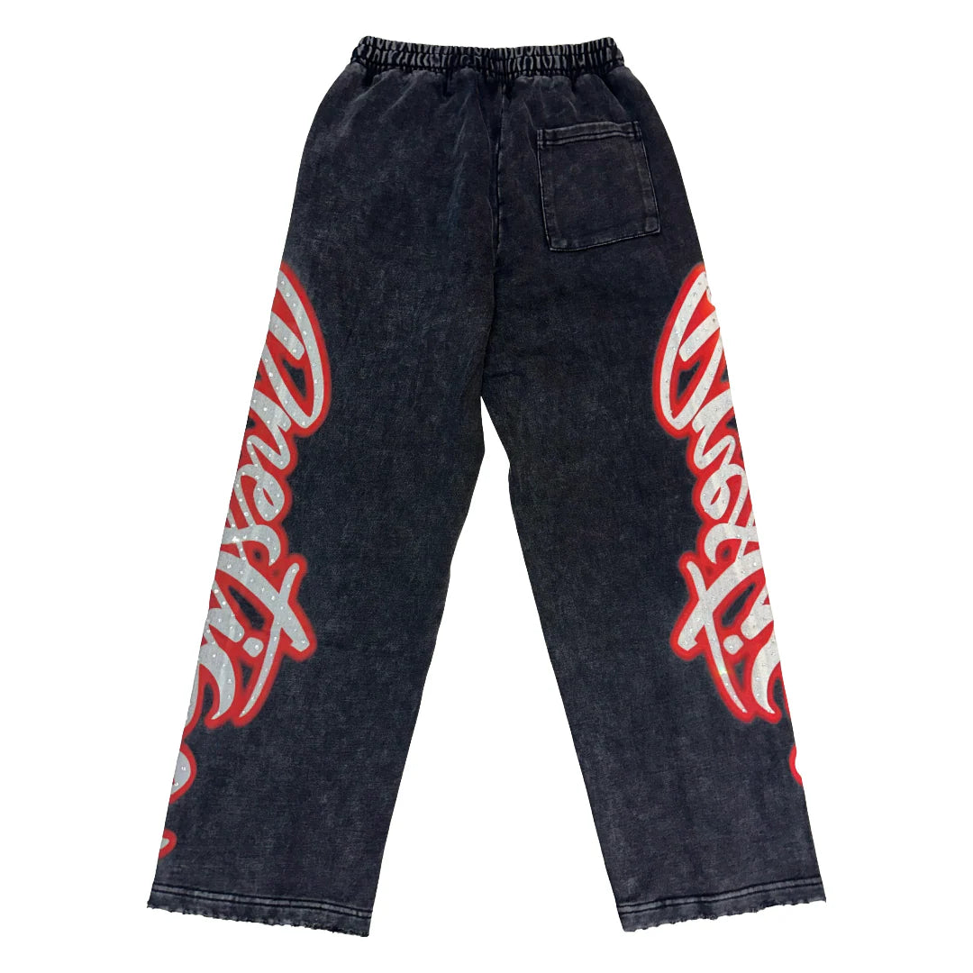 Prestige Angel Sweatpants Black Red