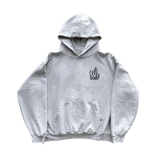 Warren Lotus Headstone Hoodie Heather Grey
