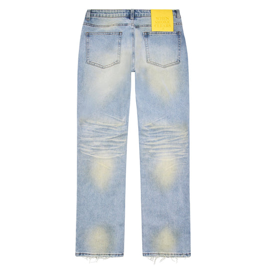 When Smoke Clears Diamond Denim Light Blue Wash/Black-Empxre Boutique