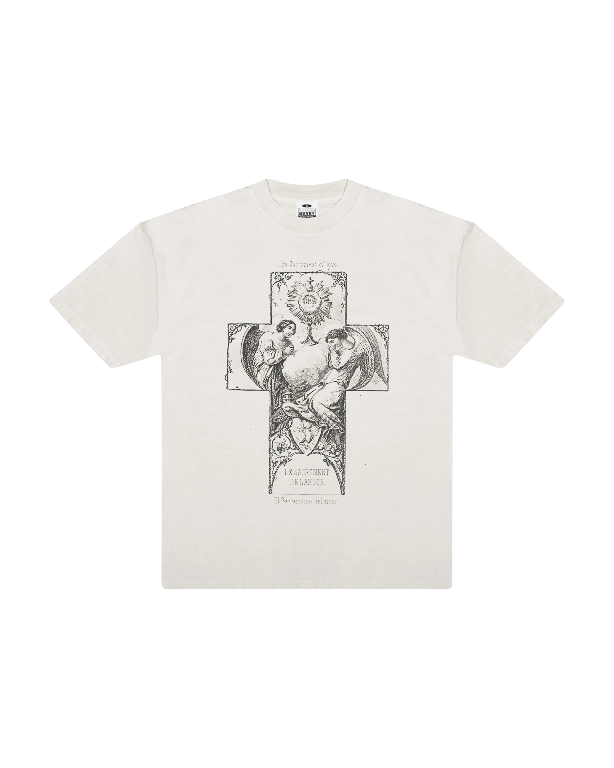 Strawberry Saint Mary Offwhite T Shirt-Empxre Boutique