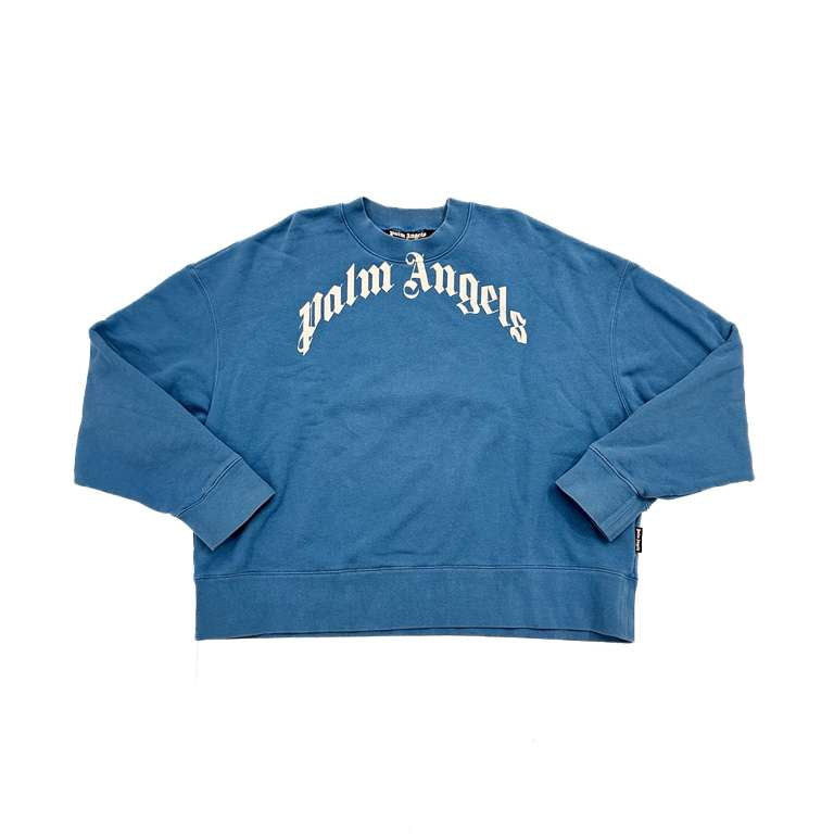 Palm Angels Blue Crewneck Sweater (Pre-Owned)