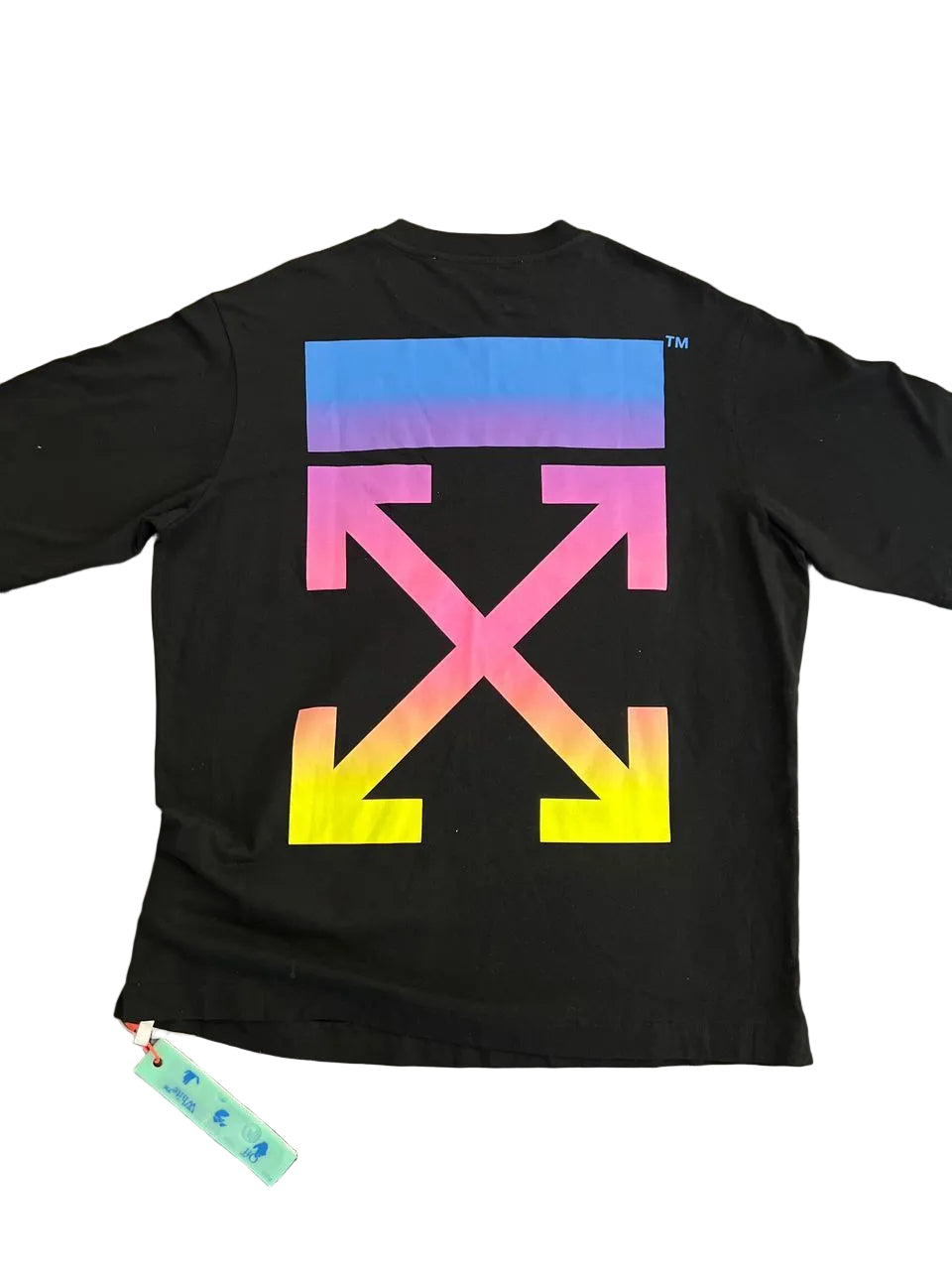 Off White Rainbow Gradient Tee (Pre-Owned)-Tees-Empxre Boutique