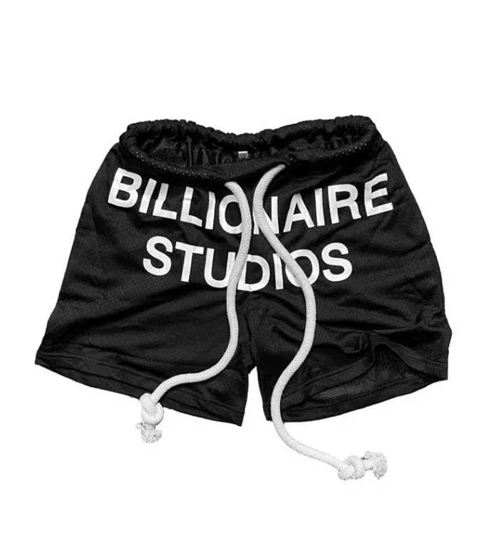 Billionaire Studios Bill Net Shorts Black-Empxre Boutique