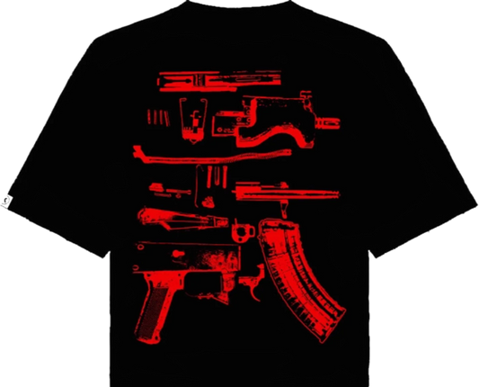 Kixkz Clothing In Draco We Trust Tee Black/Red-Empxre Boutique