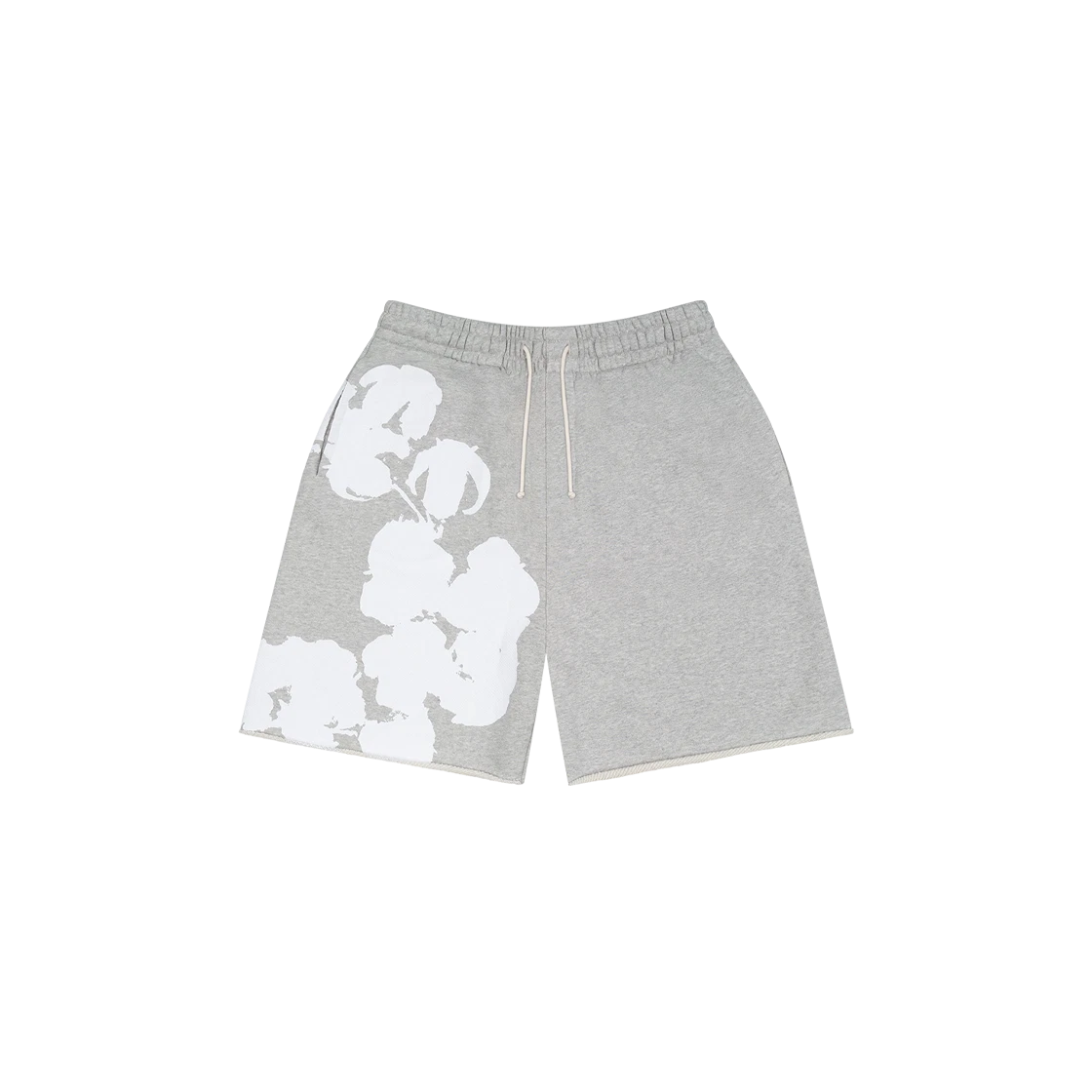 Denim Tears Big Cotton Wreath Sweat Shorts Grey