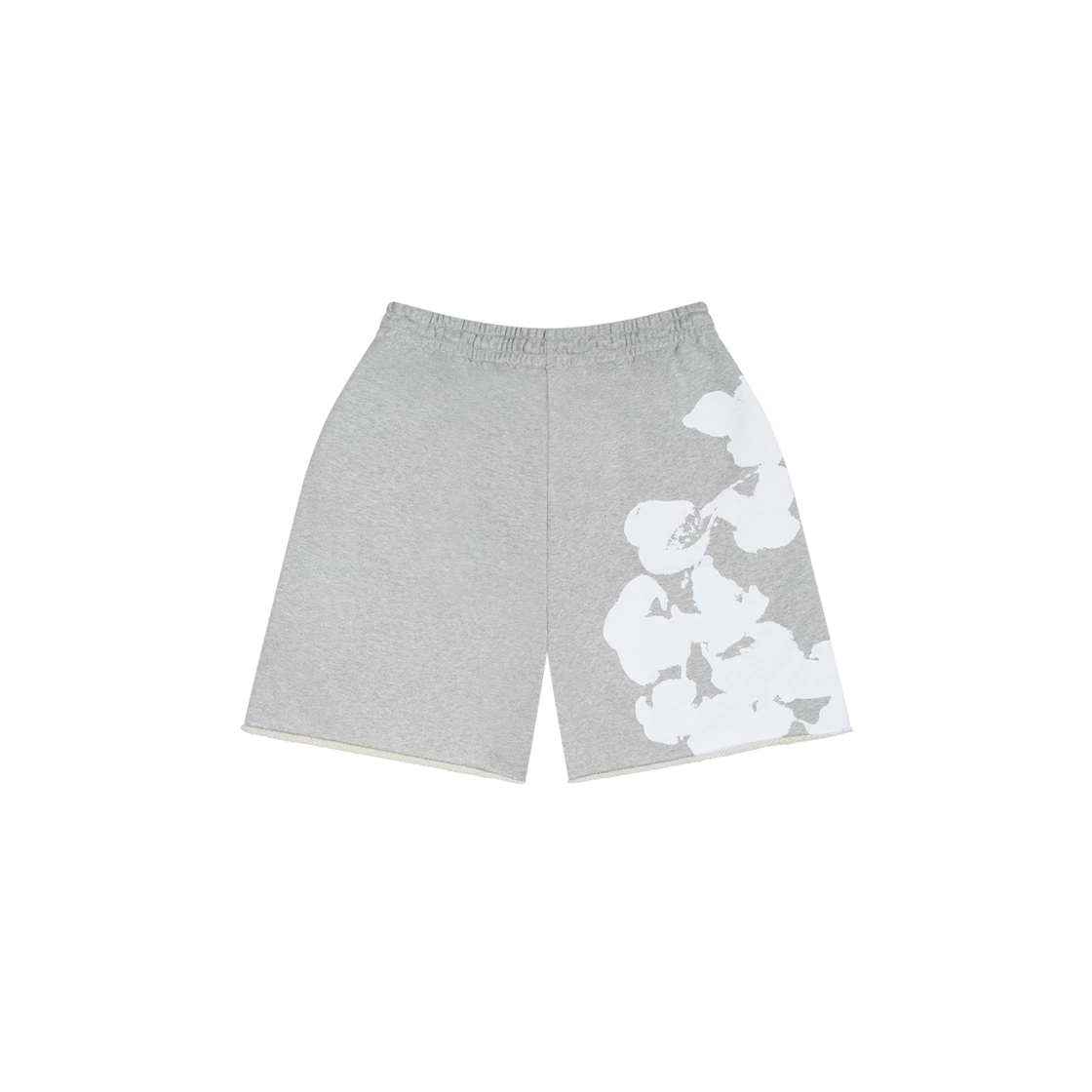 Denim Tears Big Cotton Wreath Sweat Shorts Grey