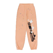 Sp5der Web Sweatpants Peach Bellini-Empxre Boutique