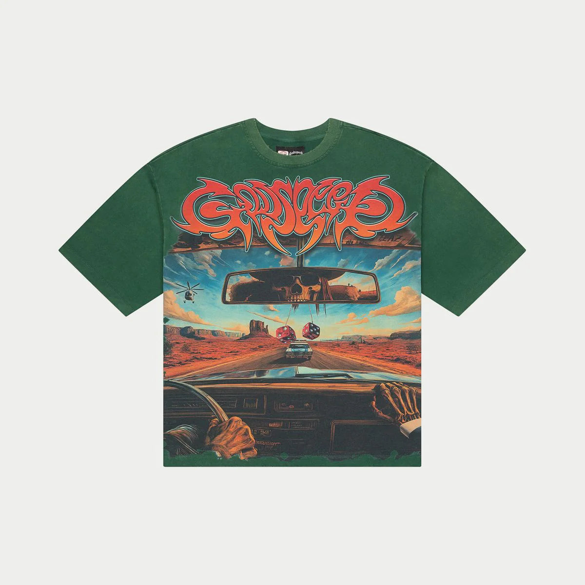 Godspeed On The Run Tee Green