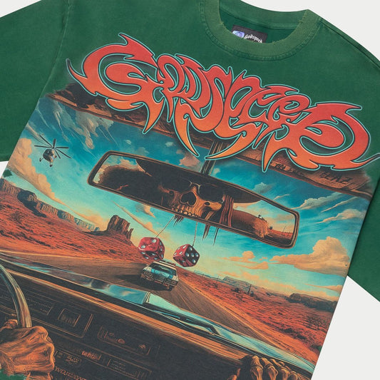 Godspeed On The Run Tee Green-Empxre Boutique