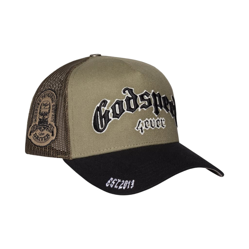 Godspeed Forever Trucker Olive-Empxre Boutique