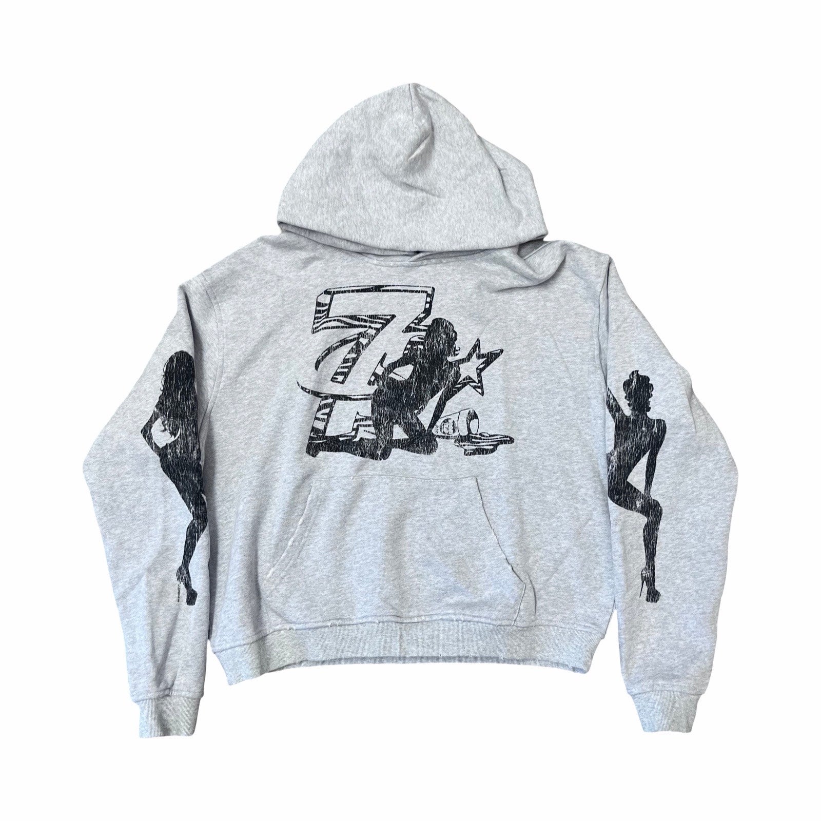 Triple Sevens Trap Logo Hoodie Grey-Empxre Boutique