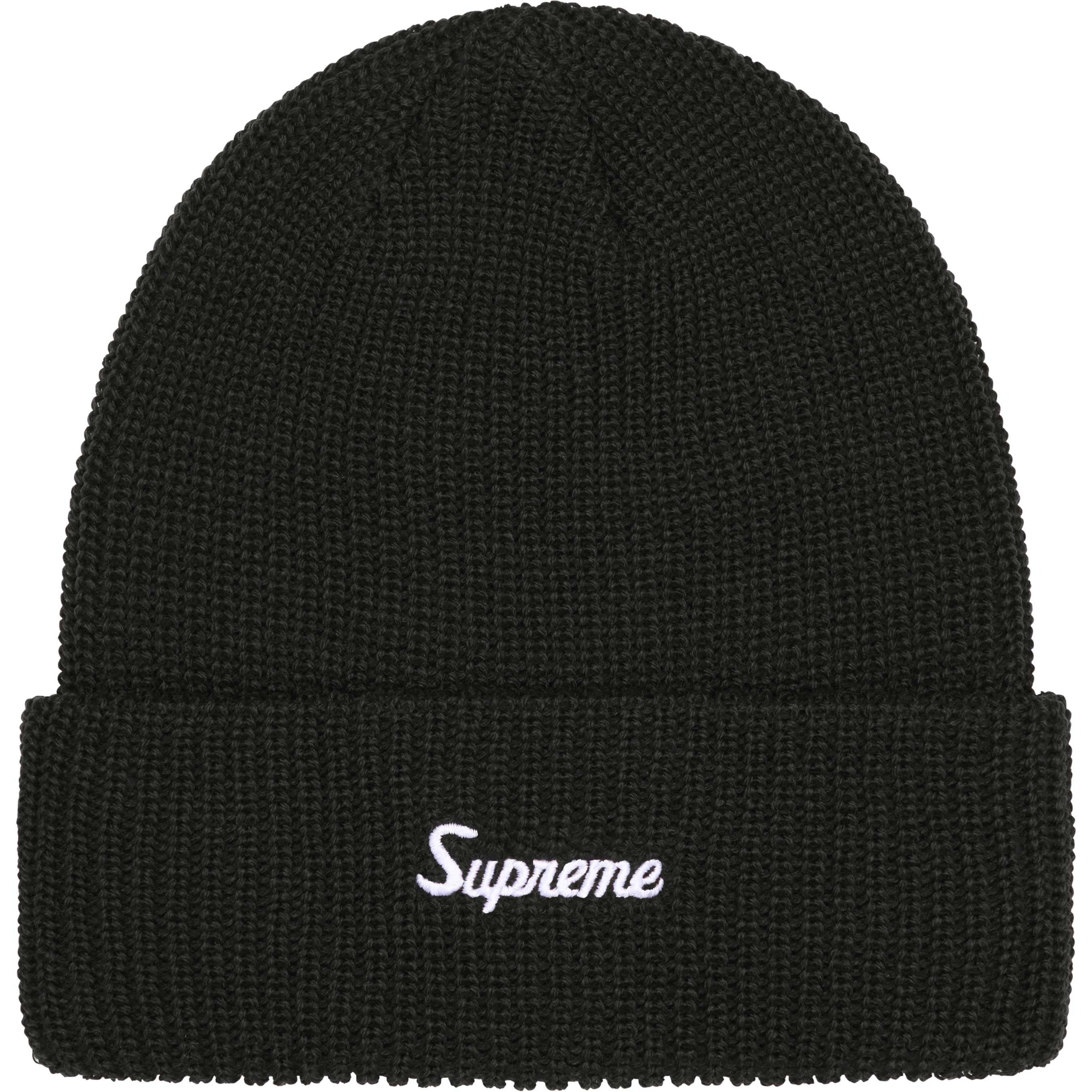 Supreme Loose Gauge Beanie Black-Empxre Boutique