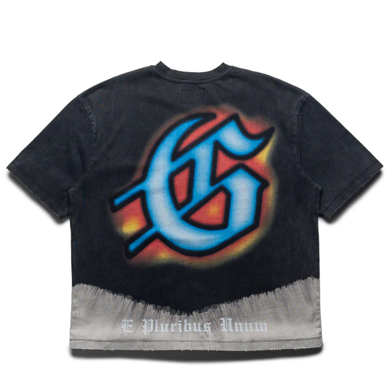 Godspeed Off the Leash Tee Black Bleached Wash-Empxre Boutique