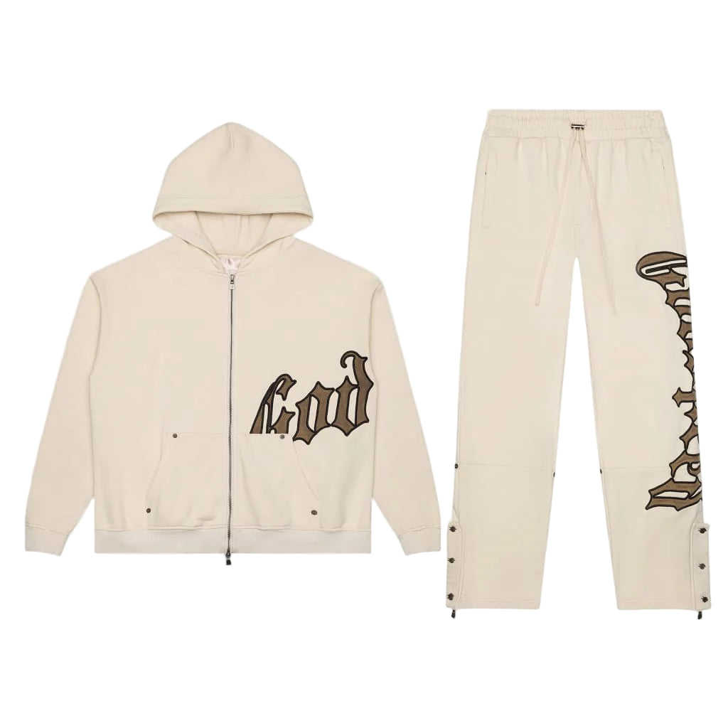 Godspeed OG Logo Sweatsuit V2 Creme-Empxre Boutique