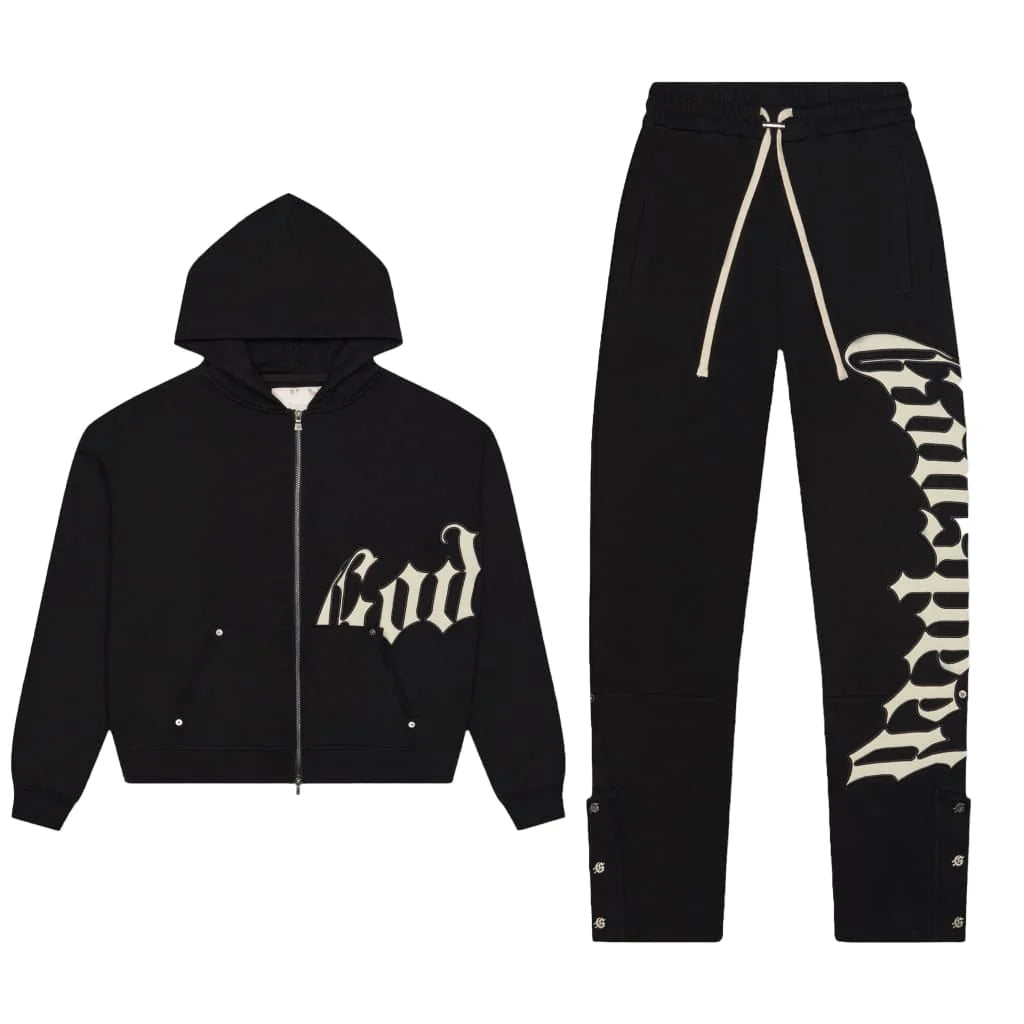 Godspeed OG Logo Sweatsuit V2 Black Set-Empxre Boutique