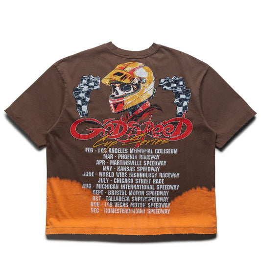 Godspeed F.T.W Tee Brown Bleached Wash-Empxre Boutique