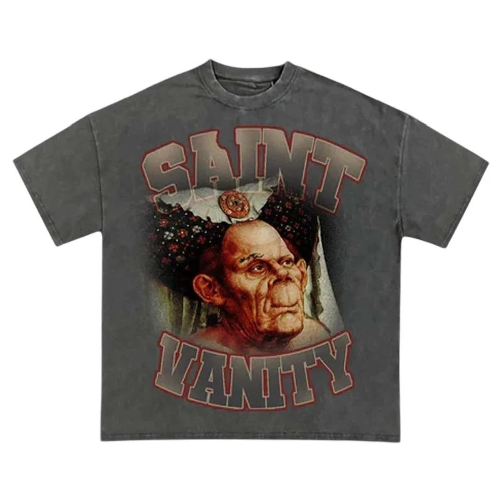 Saint Vanity HOQ T-Shirt Grey-Empxre Boutique