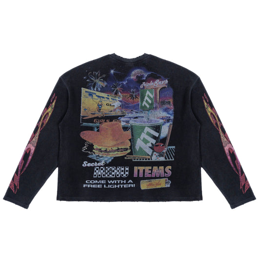 TRIPLE SEVENS BURGER JOINT WAFFLE KNIT-Empxre Boutique