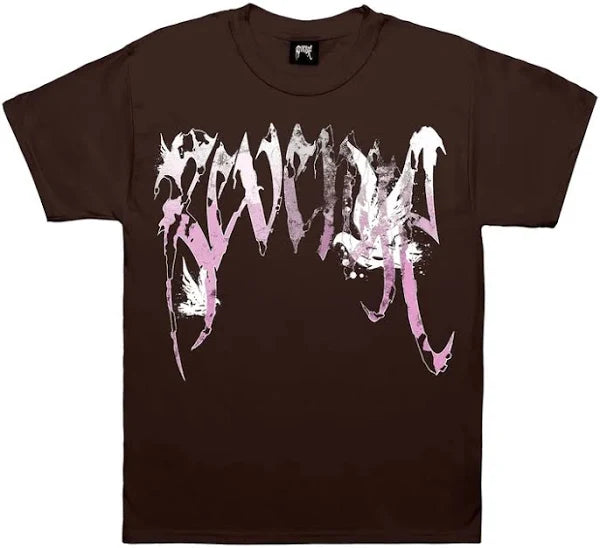 Revenge Graffiti Dove Tee Chocolate Brown