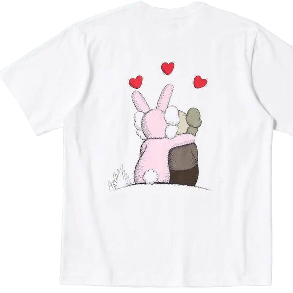 KAWS x Warhol Graphic Tee White Pink-Empxre Boutique