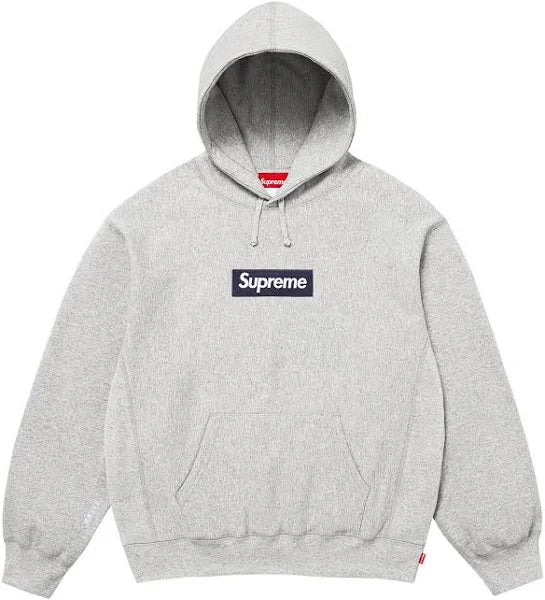 Supreme Box Logo Hooded Sweatshirt (FW25) Heather Grey-Hoodies-Empxre Boutique