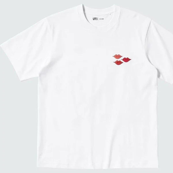 KAWS x Warhol Graphic Tee White Pink
