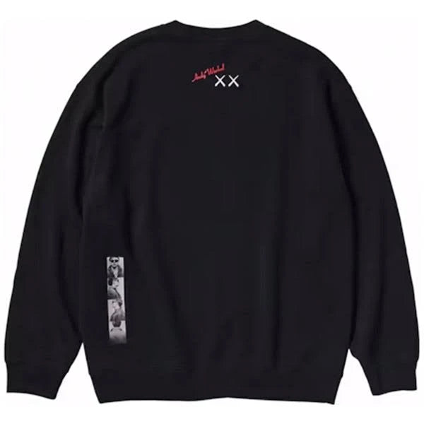 KAWS x Warhol Crewneck Black