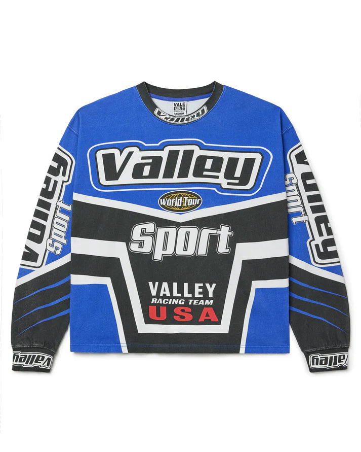 Vale Forever Racing Motocross Long Sleeve Tee Blue
