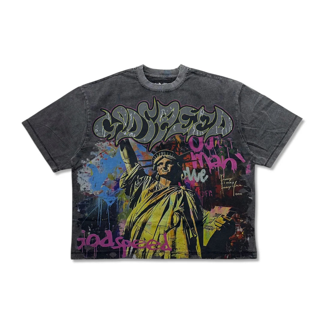 Godspeed Vandal Tee Grey Wash-Empxre Boutique