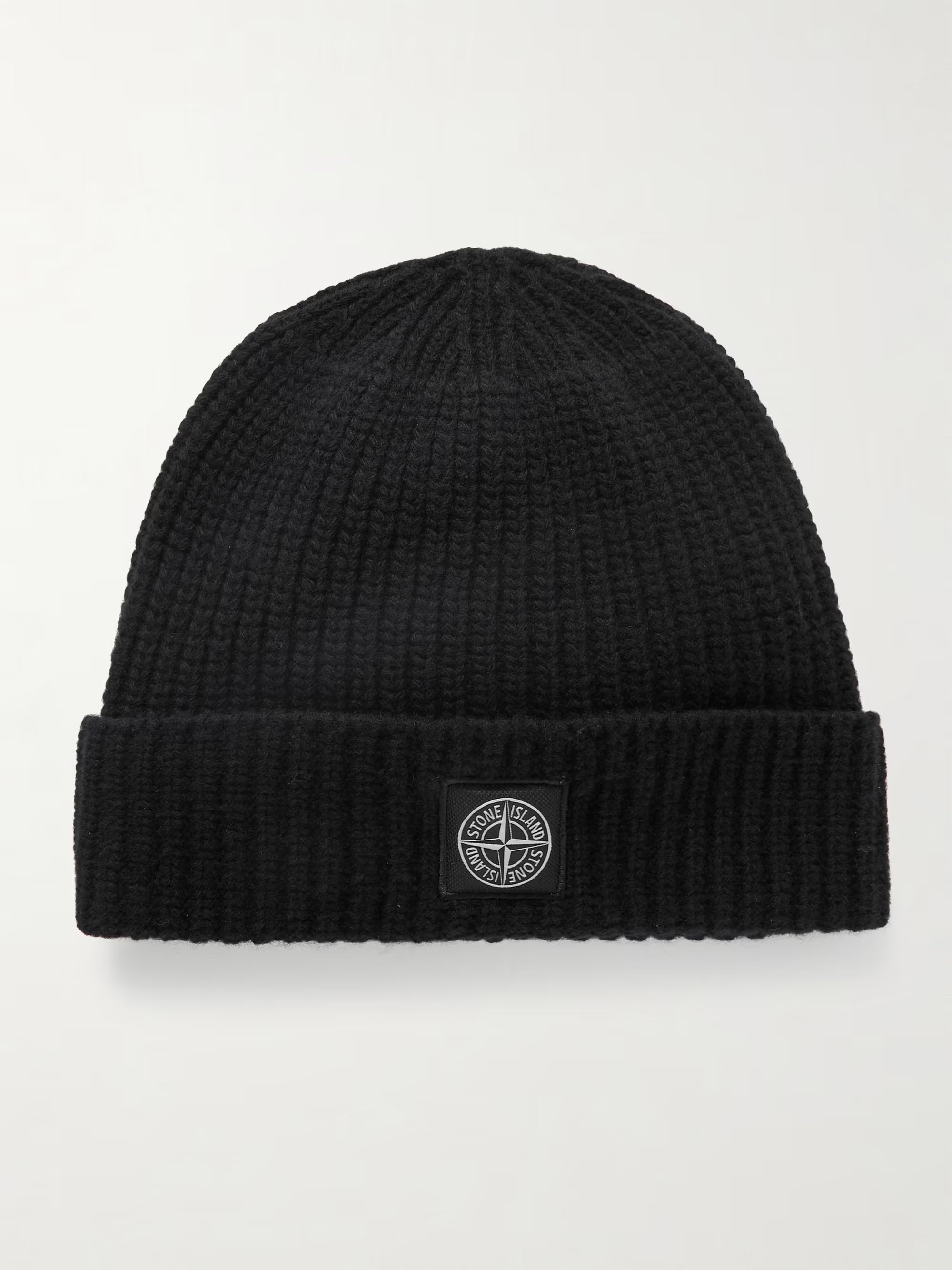 Stone Island Black Beanie