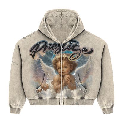 Prestige Angel Hoodie Cream-Empxre Boutique