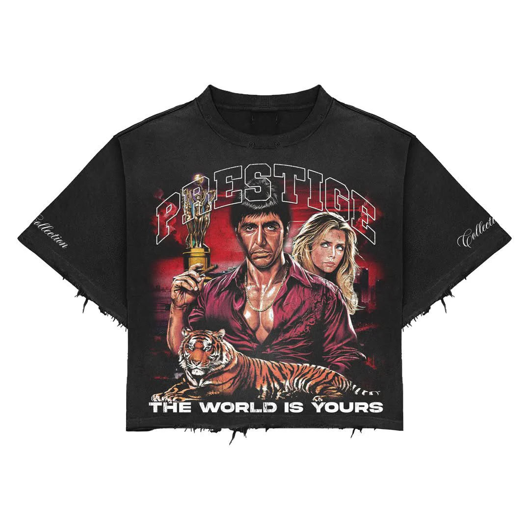 Prestige World Is Yours Tee Black-Empxre Boutique