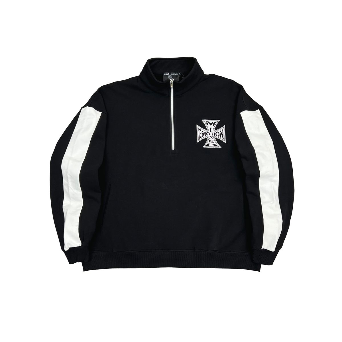 Mixed Emotion Black Quarter Hoodie
