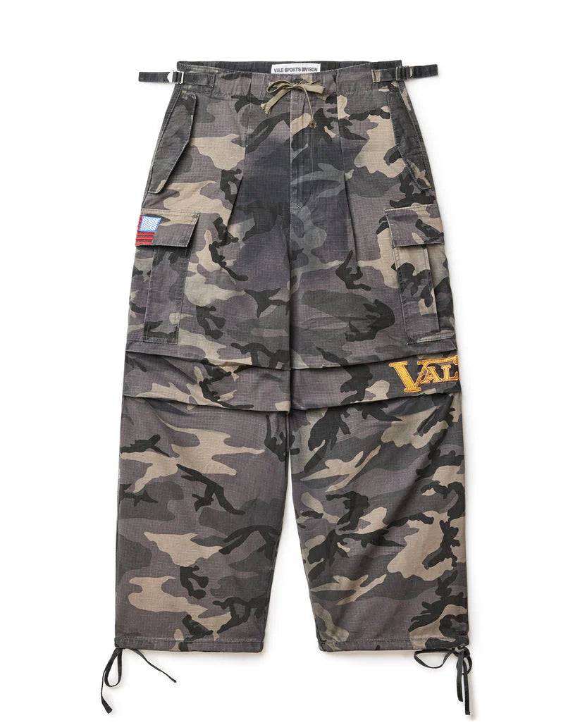 Vale Forever VA-1 BLACK CAMO Cargo Pants Stone Wash