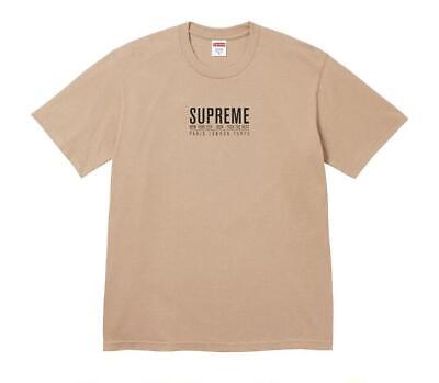 Supreme Paris Tee Tan