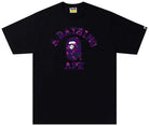 Bape Color Camo College Tee Black/Purple-Empxre Boutique