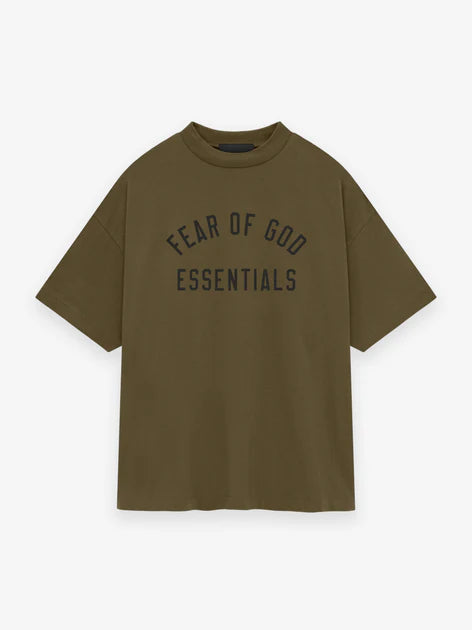 Essentials Jersey Crewneck Tee Olive