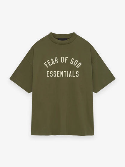 Essentials Jersey Crewneck Tee Military