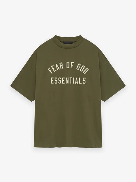 Essentials Jersey Crewneck Tee Military