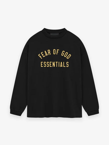 Essentials Jersey Longsleeve Tee Black