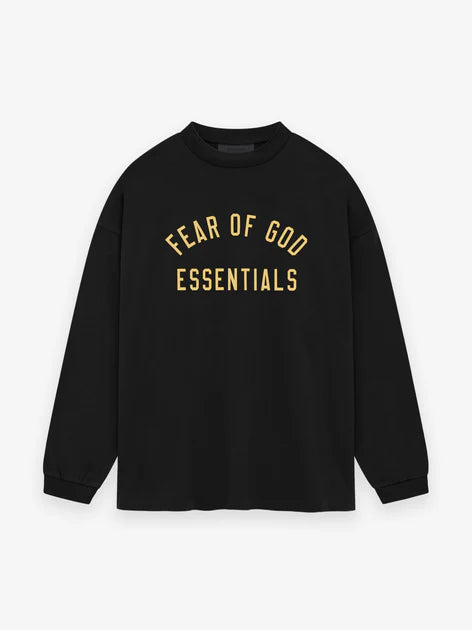 Essentials Jersey Longsleeve Tee Black