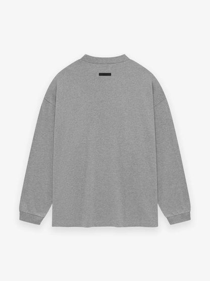 Essentials Jersey Longsleeve Tee Dark Heather Red