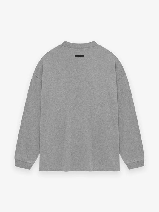 Essentials Jersey Longsleeve Tee Dark Heather Red