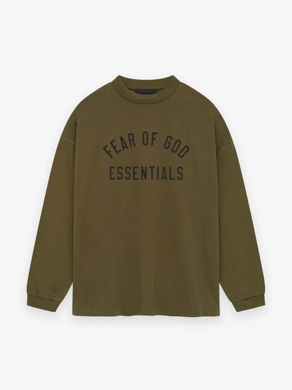 Essentials Jersey Longsleeve Tee Olive