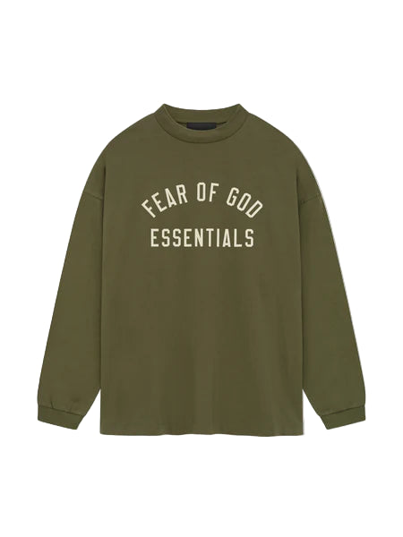 Essentials Jersey Longsleeve Tee Military-Empxre Boutique
